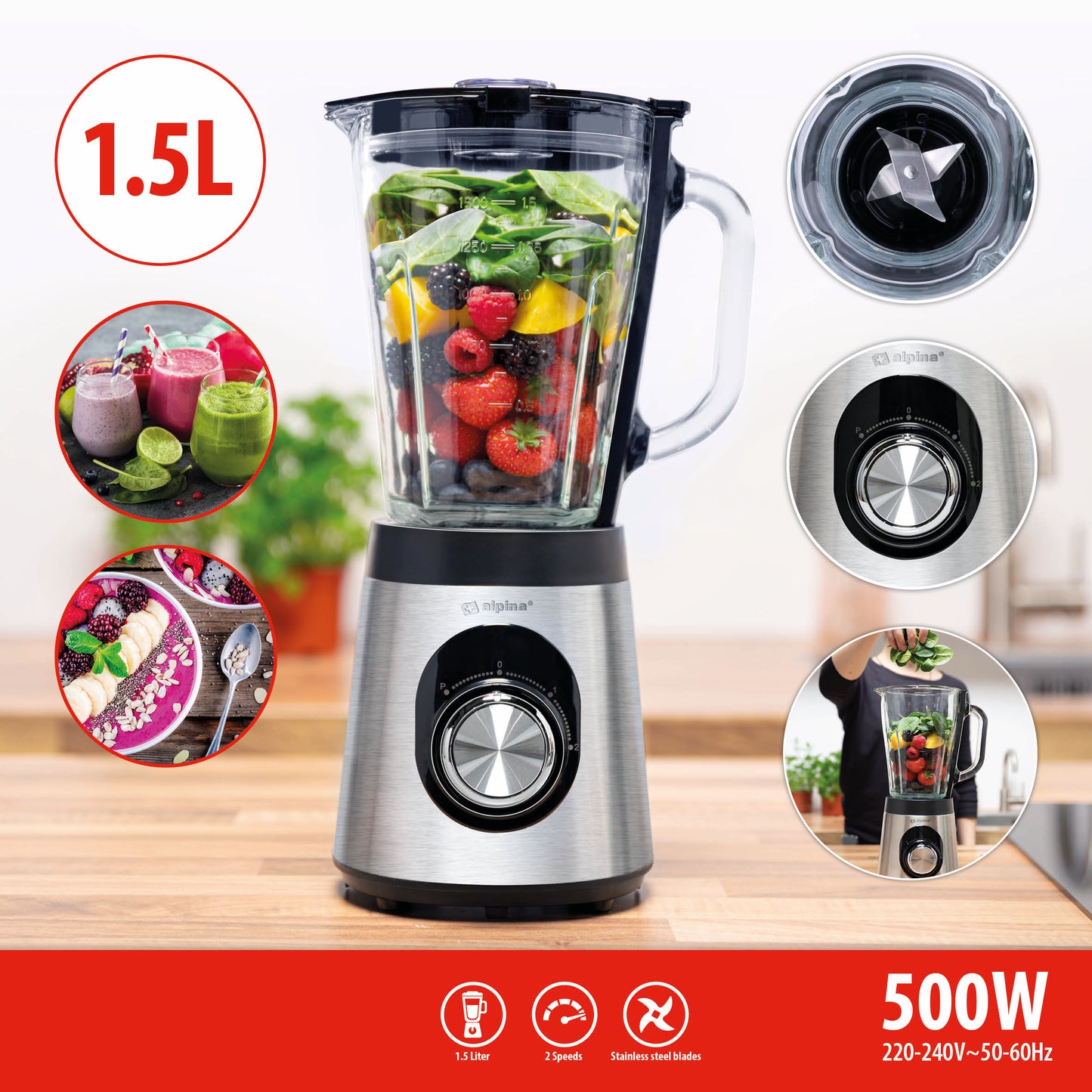 Blender 1,5L 500W