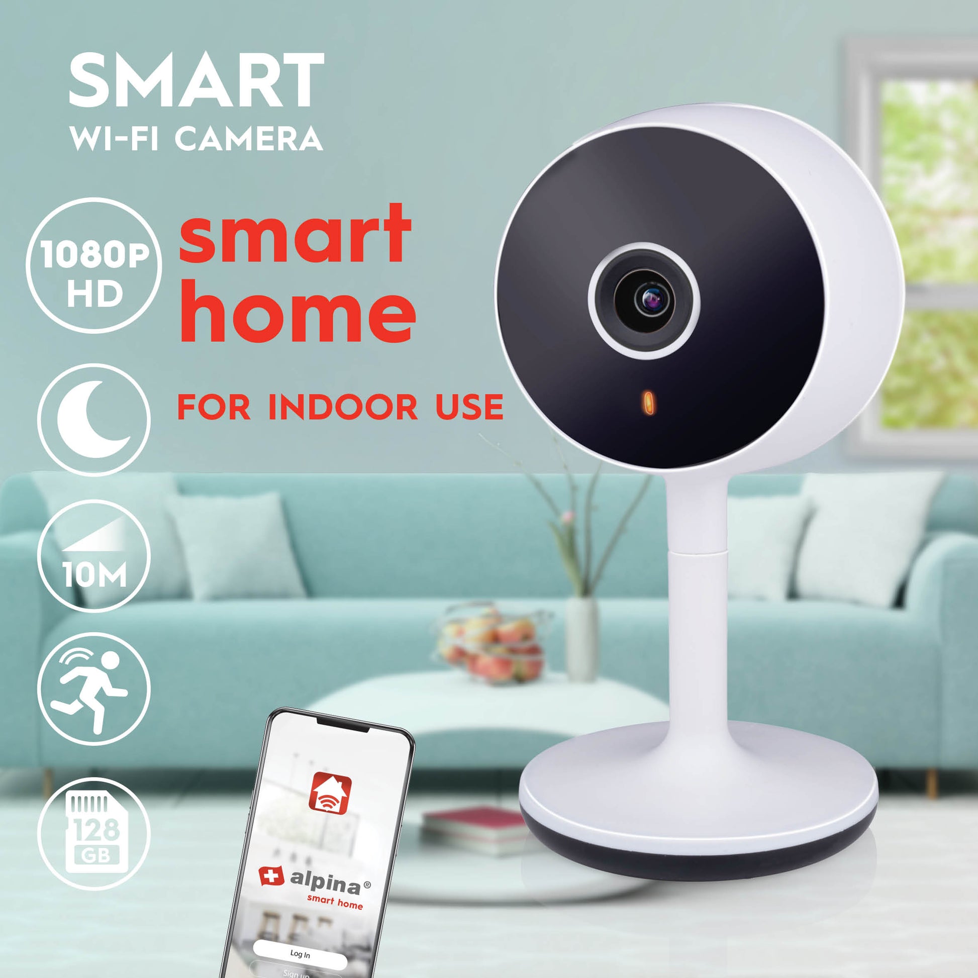 Smart Wifi Camera 230V Fhd 1080P