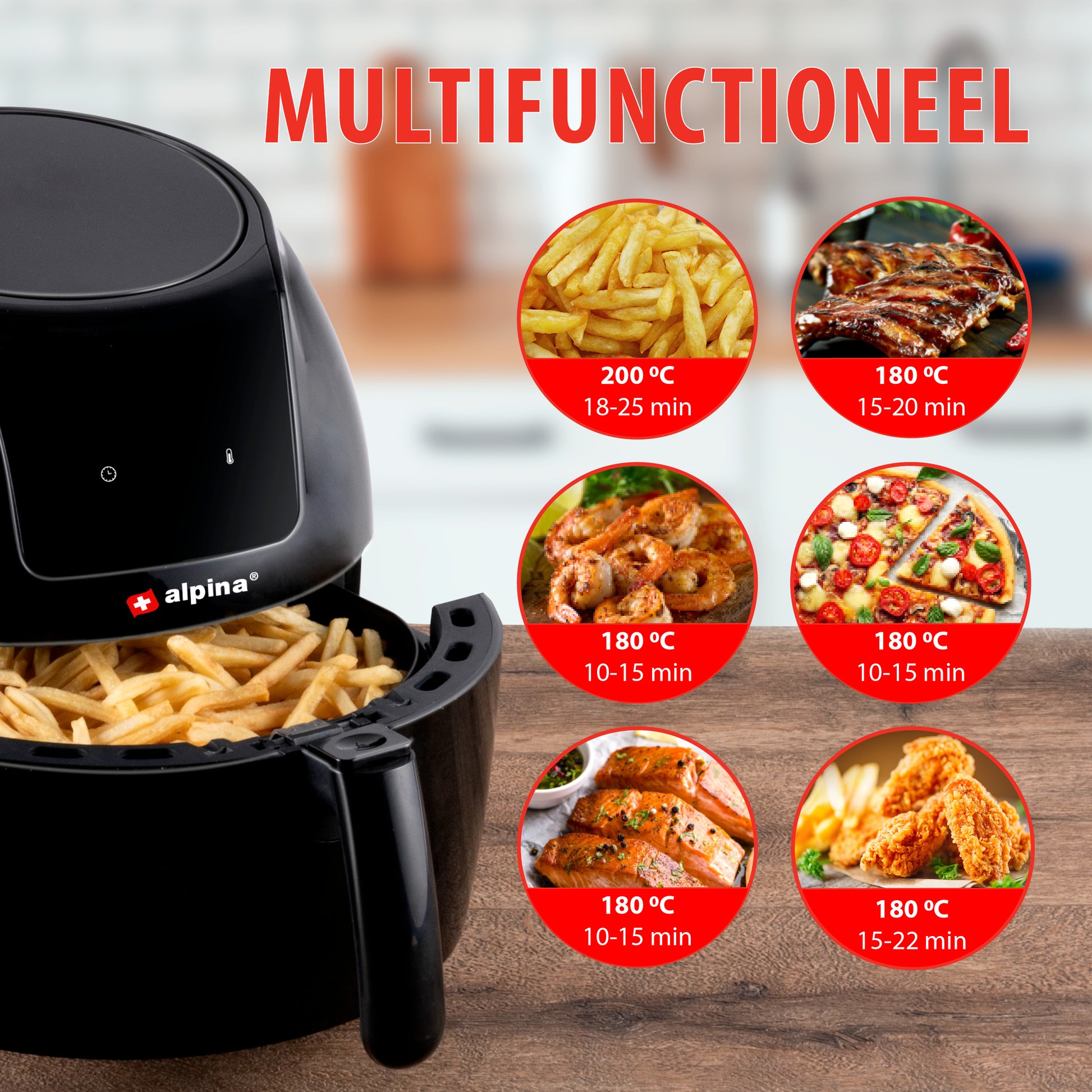 Airfryer Digitaal 5L 230V