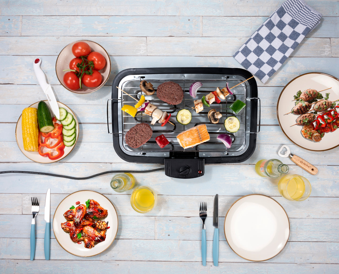 Bbq Elektrisch 2-In-1 2000W