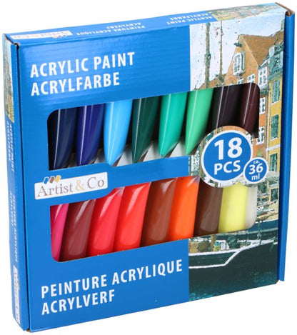 Acrylverf Set 18  X 36 Ml