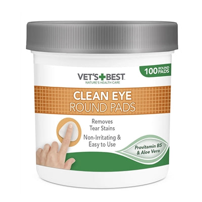 Vets Best Clean Eye Round Pads