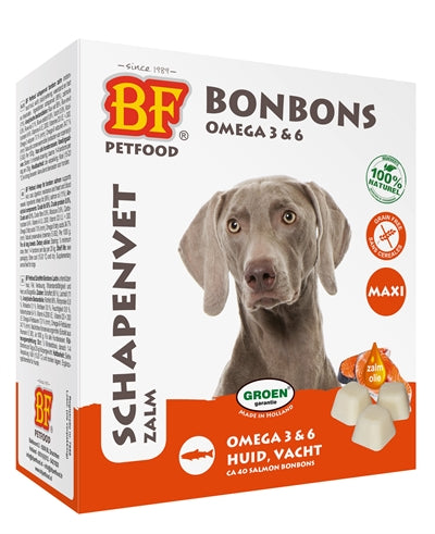 Biofood Schapenvet Maxi Bonbons Zalm