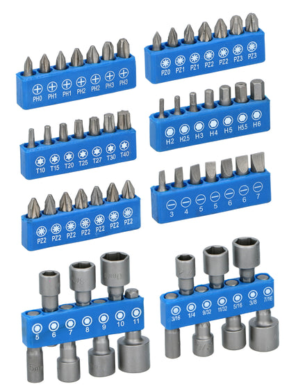 Bitset/ Doppenset/ Ratelset 58 Stuks