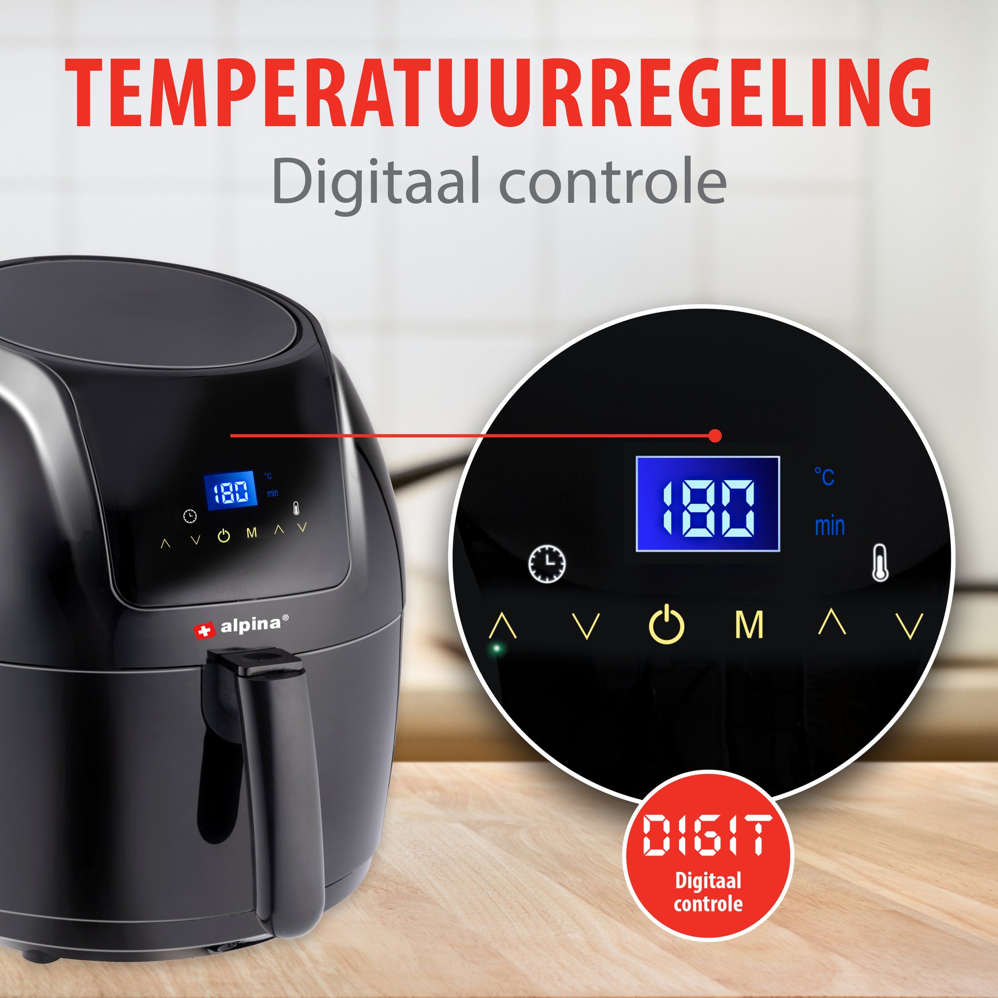 Airfryer Digitaal 5L 230V