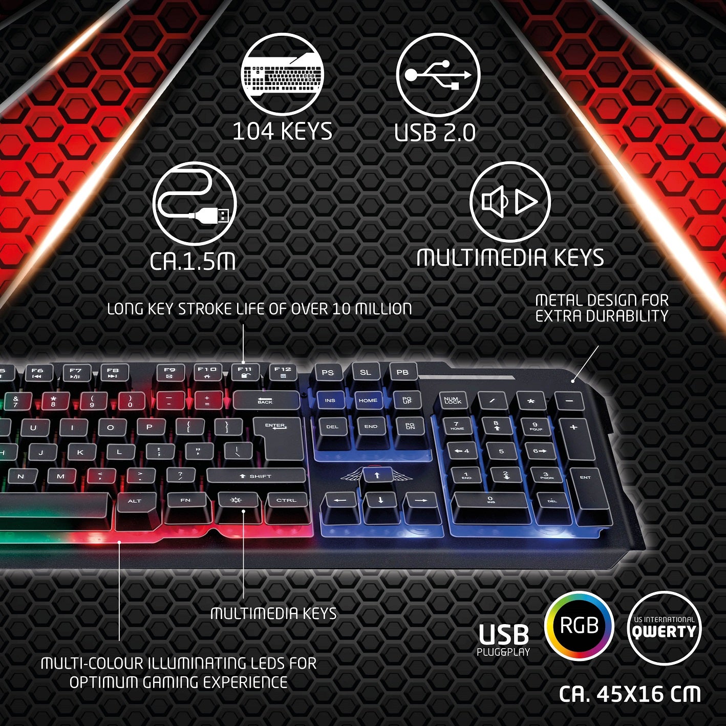 Gaming Toetsenbord Qwerty