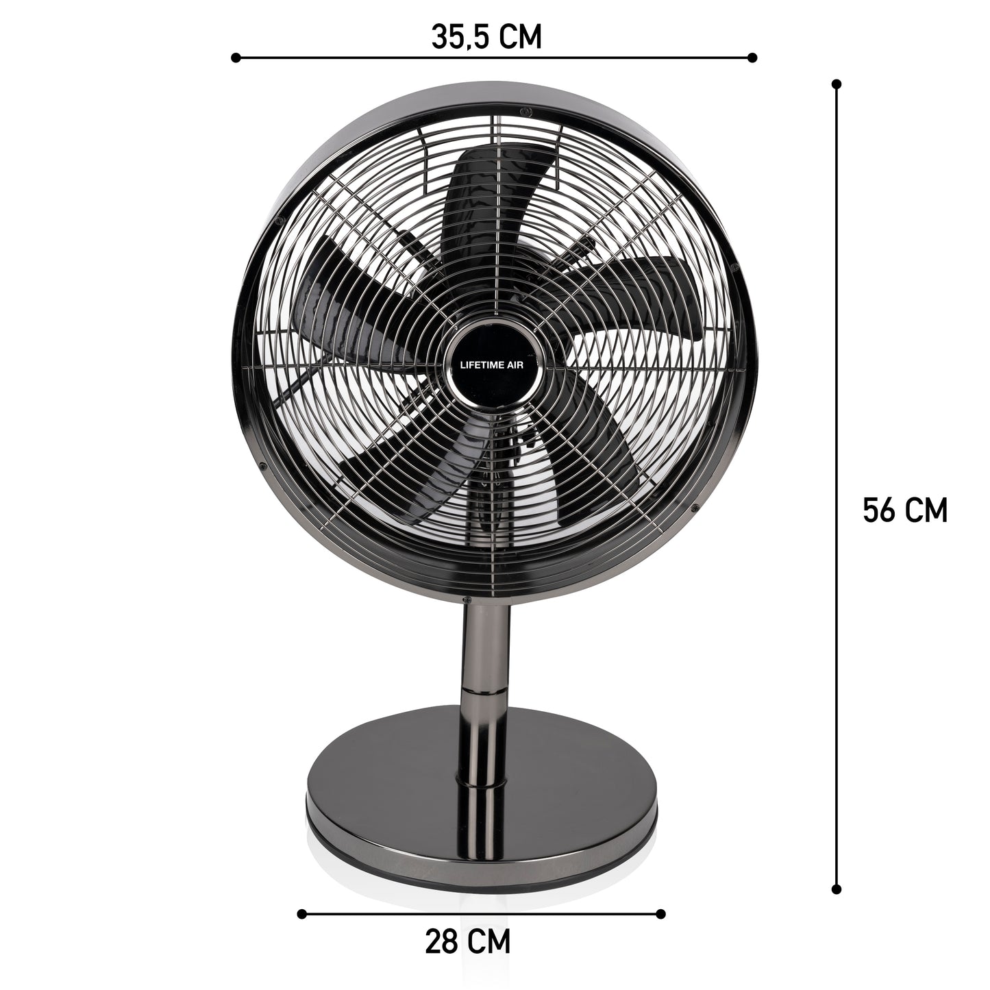 Tafelventilator 30Cm 230V Zwart