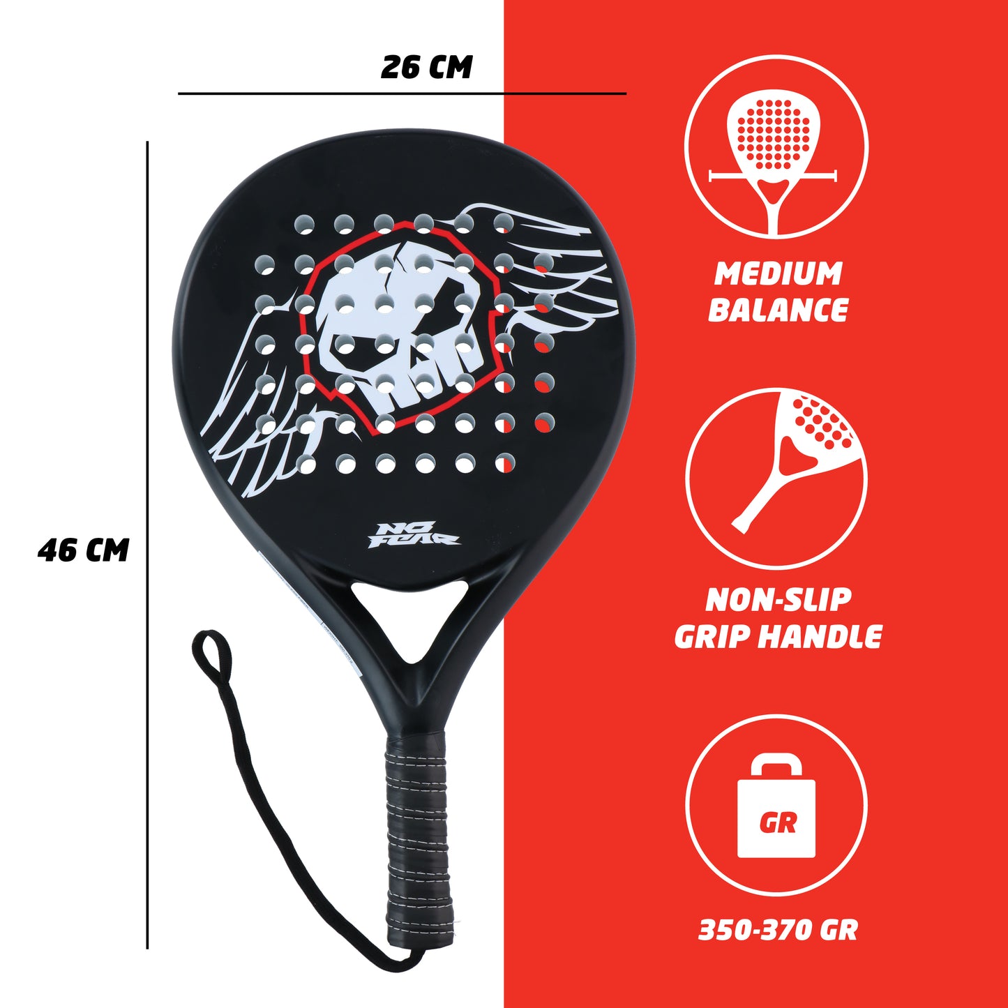 Padel Racket 47 X 25 X 3,6 Cm