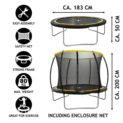 Trampoline 6Ft - D183X50Cm