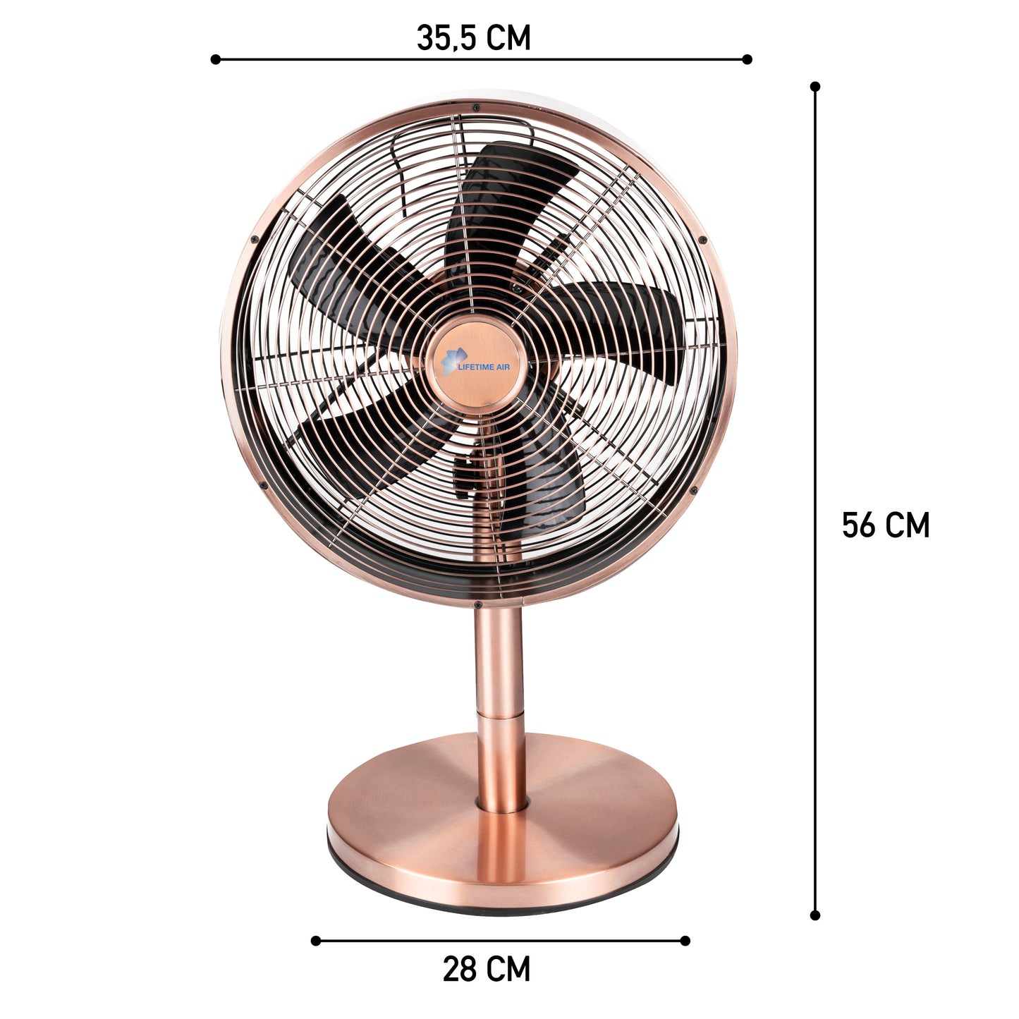 Tafelventilator 30Cm 230V Rosé